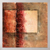 Abstract Red Landscape Poster (Vorne)