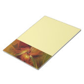 Abstract Red Orange Brown Green Fractal Art Flower Notizblock (angewinkelt)