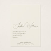 Abstract Red Poppy Jewelry Shop Business Card (Rückseite)