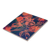 Abstract Red Rose Art Fliese (Seite)
