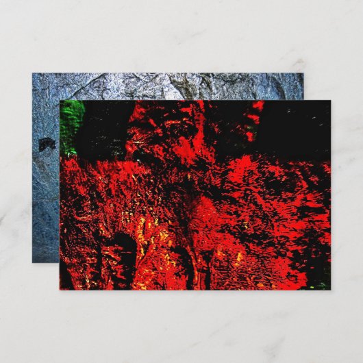 Abstract red texture invitation,Unique darkness Einladung (Vorne/Hinten)