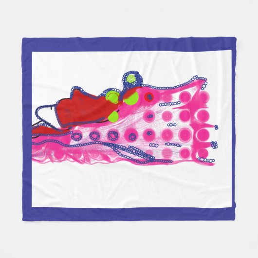 Abstract Regal Art Fleece Blanket (Vorderseite (Horizontal))