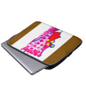 Abstract Regal Art Laptop Sleeve (Vorne Knopf)