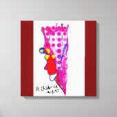 Abstract Regal Art Stretched Canvas Leinwanddruck (Vorderseite)