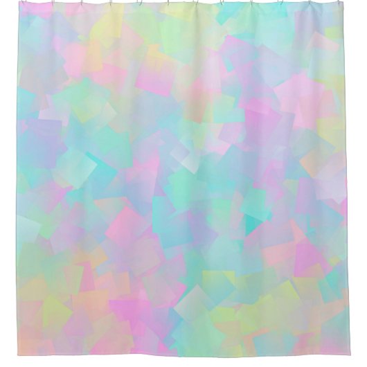 Abstract retro pattern of geometric shapes in pink duschvorhang (Vorderseite)