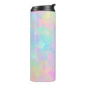 Abstract retro pattern of geometric shapes in pink thermosbecher (Nach links gedreht)