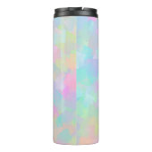 Abstract retro pattern of geometric shapes in pink thermosbecher (Rückseite)