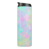 Abstract retro pattern of geometric shapes in pink thermosbecher (Nach rechts gedreht)