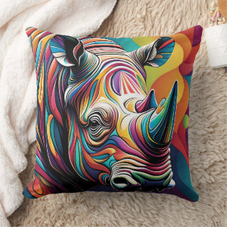 ABSTRACT RHINO CUSHION KISSEN