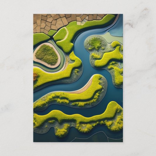 Abstract River Estuary Begleitkarte (Vorderseite)
