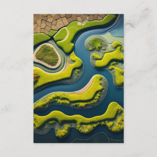 Abstract River Estuary Begleitkarte