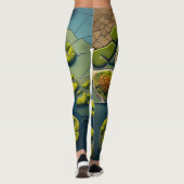 Abstract River Estuary Leggings (Rückseite)