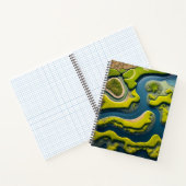 Abstract River Estuary Notizblock (Innenseite)