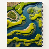 Abstract River Estuary Notizblock (Rückseite)