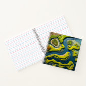 Abstract River Estuary Notizblock (Innenseite)