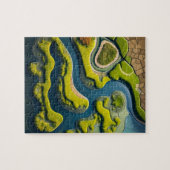 Abstract River Estuary Puzzle (Horizontal)