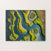 Abstract River Estuary Puzzle (Horizontal)