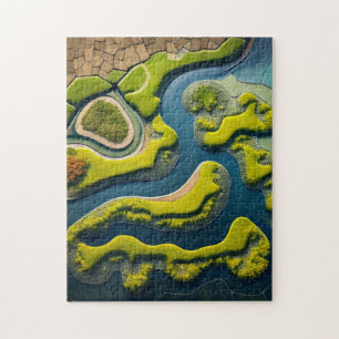 Abstract River Estuary Puzzle