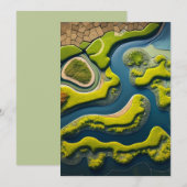 Abstract River Estuary Save The Date (Vorne/Hinten)