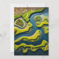Abstract River Estuary