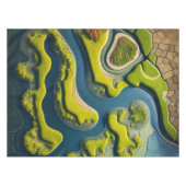 Abstract River Estuary Tischdecke (Vorderseite (Horizontal))