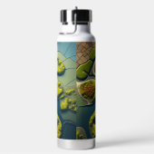 Abstract River Estuary Trinkflasche (rechts)