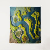 Abstract River Estuary Wandteppich (Vorderseite)