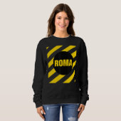 Abstract Rome Italy Square Style Roma Italia Illus Sweatshirt (Vorne ganz)