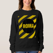 Abstract Rome Italy Square Style Roma Italia Illus Sweatshirt (Vorderseite)