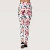 Abstract Roses In Pastel Colors  Leggings (Rückseite)