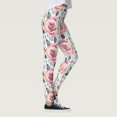 Abstract Roses In Pastel Colors  Leggings (Rechts)
