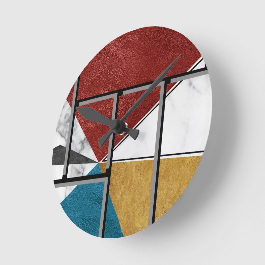 Abstract Runde Wanduhr (Winkel)