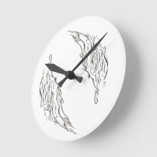 abstract runde wanduhr (Winkel)