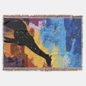 Abstract Savanna Dreams ImpressionistThrow Blanket Decke (Vorderseite)