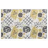 Abstract Scratch Golden Black No.01 Stoff (Fat Quarter (45,7 x 55,9 cm))