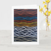 Abstract Seafront Painting by Alfred Fox Karte (Gelbe Blume)