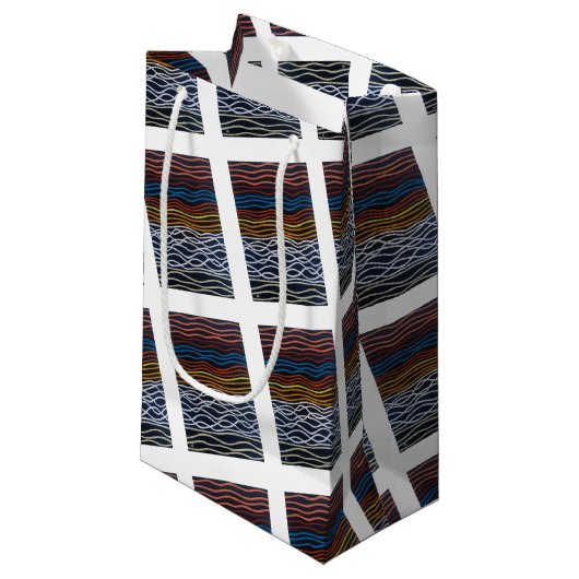 Abstract Seafront Painting by Alfred Fox Kleine Geschenktüte (Vorderseite Schrägansicht)