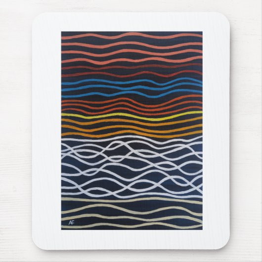 Abstract Seafront Painting by Alfred Fox Mousepad (Vorne)