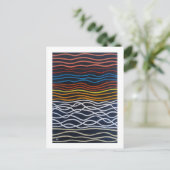 Abstract Seafront Painting by Alfred Fox Postkarte (Stehend Vorderseite)