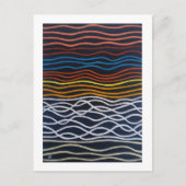 Abstract Seafront Painting by Alfred Fox Postkarte (Vorderseite)