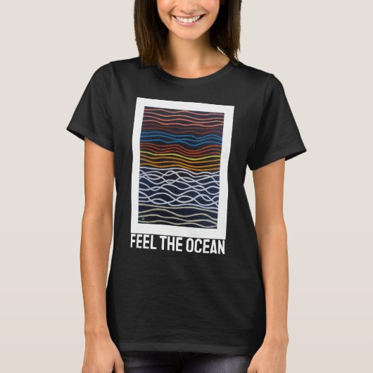 Abstract Seafront Painting by Alfred Fox T-Shirt (Vorderseite)