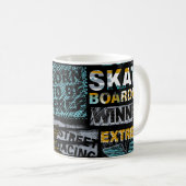Abstract seamless grunge pattern. Urban style mode Kaffeetasse (VorderseiteRechts)