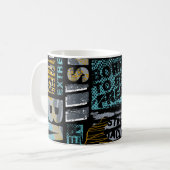 Abstract seamless grunge pattern. Urban style mode Kaffeetasse (Vorderseite Links)