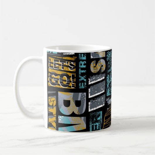 Abstract seamless grunge pattern. Urban style mode Kaffeetasse (Links)