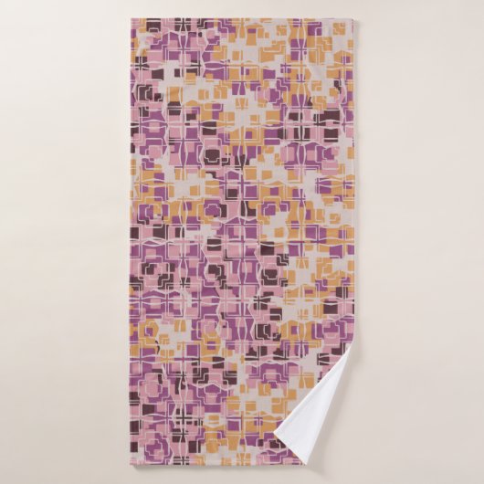 Abstract seamless pattern. Chaotic rounded squares Badehandtuch (Badehandtuch)