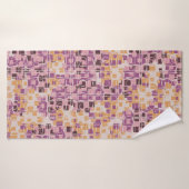 Abstract seamless pattern. Chaotic rounded squares Badehandtuch (Badehandtuch)