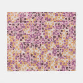 Abstract seamless pattern. Chaotic rounded squares Fleecedecke (Vorderseite (Horizontal))