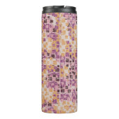 Abstract seamless pattern. Chaotic rounded squares Thermosbecher (Rückseite)
