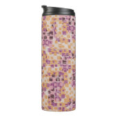 Abstract seamless pattern. Chaotic rounded squares Thermosbecher (Nach rechts gedreht)