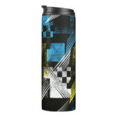 Abstract seamless pattern. Creative vintage backgr Thermosbecher (Nach rechts gedreht)